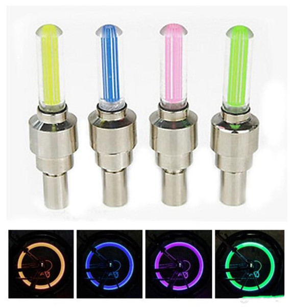 Car Bike Tire Wheel Valve Led Flash Light Novelty Cap Lamp Motorbicycle Wheel Light Car Bike LED Flash Tyre Light Wheel Valve Stem