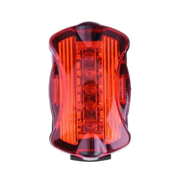 Waterproof 5LED Bicycle Tail Light Rear Warning Lamp for Night Bike Cycling