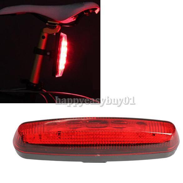 5 Bike Bicycle LED Flashlight Bicycle Rear Tail Light Torch Back Light Lamp Bike Bicycle Cycling Red Rear Light BHU2