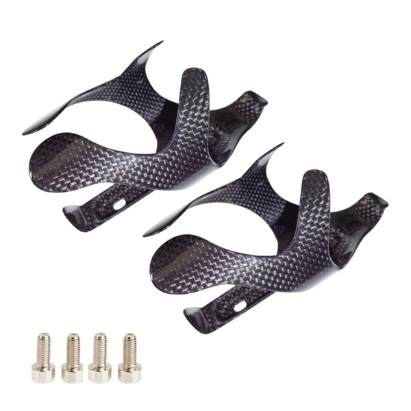 NEASTY Full Carbon Fibre Bottle Cage BC1003 Bicycle Bike Cycling Road MTB Water Holder 2pc Glossy Carbon Bike Water Bottle Ultra-light