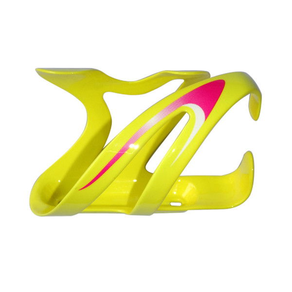 100% Full Carbon Fibre 3K Bicycle Water Bottle Holder Carbon Fiber Water Bottle Cages Carbone Water Bottle Holder Yellow and Pink Decal