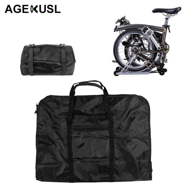 AGEKUSL Bike Carrier Bag Carry Transport Loading Bag Pannier For Brompton Dahon Folding Bicycle 12