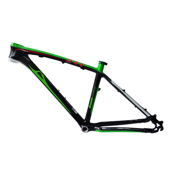 Factory wholesale bicycle accessories light green / red optional carbon fiber mountain bike frame accepts various decals or DIYcustomization