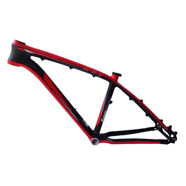 Integrated high-quality carbon fiber mountain bike frame bike riding equipment accessories bike frame color painted no logo red and orange