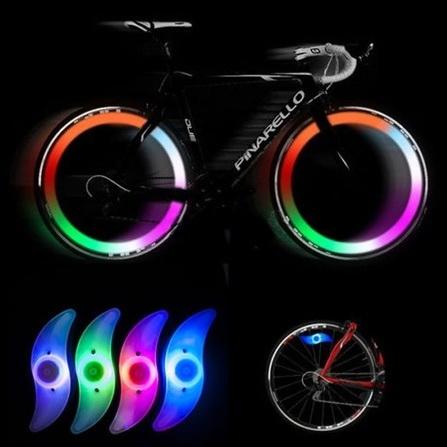 hot sale 4 color bike bicycle cycling spoke wire tire tyre wheel led bright light lamp