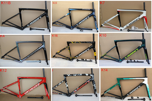 13 color Newest arrived 2018 SL6 carbon Frame Road bicycle frame Full Carbon fiber road bike frameset free shipping