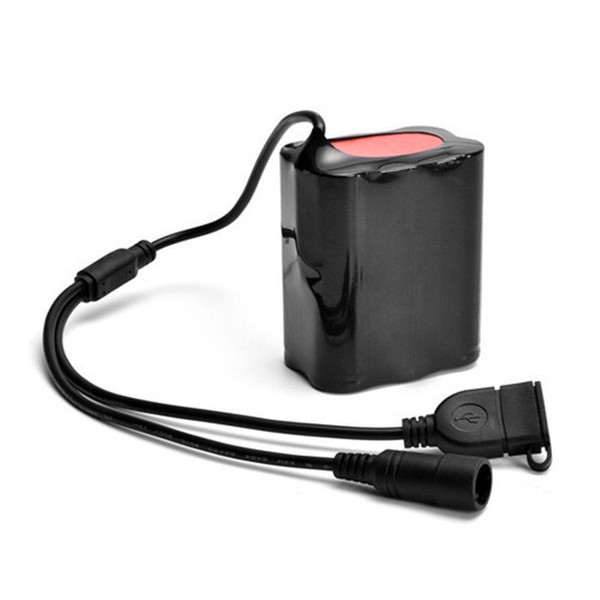 8.4V USB Rechargeable 12000mAh 6X18650 Battery Pack For Bicycle light Bike Torch JULY27