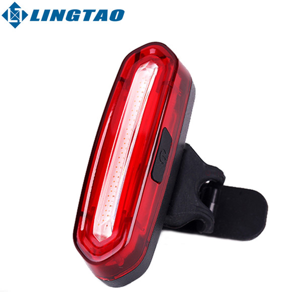 Wholesale-2016 New Bicycle USB Rechargeable LED Light Bike Front / Rear Light Outdoor Cycling Warning Lamp Night Safety Taillight