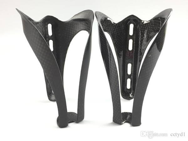 Bicycle 3K Carbon Fiber Cages Bottle road Cages Bike Water Full Carbon Fiber Bottle Cages 2pcs/lot