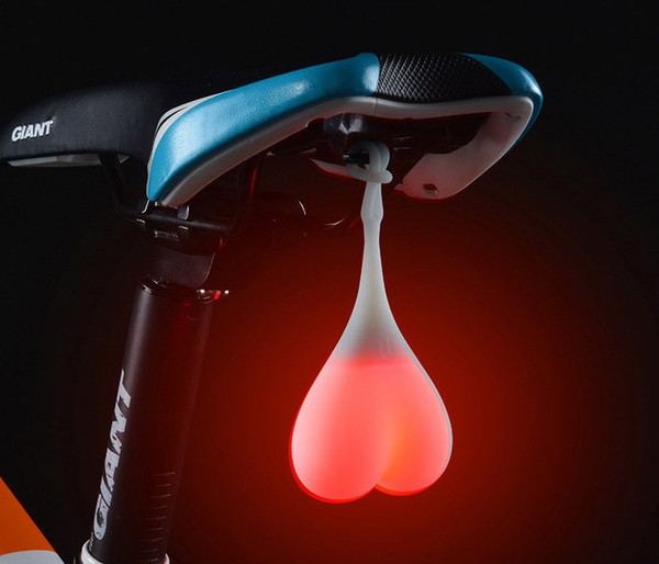 Cycling Balls Tail Silicone Light Creative Bike Waterproof Night Essential LED Red Warning Lights Bicycle Seat Back Egg Lamp