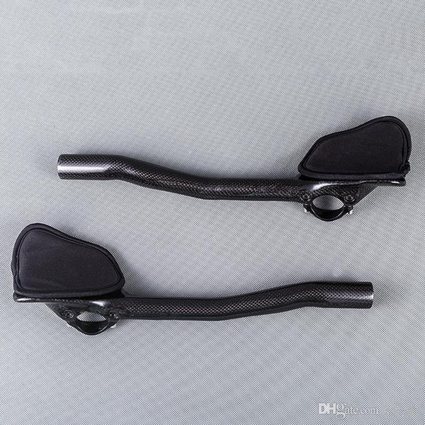 NO LOGO 31.8mm 3K Glossy Carbon Fiber Road Bike Bicycle Aero Bar Rest Handlebar Aerobar Bicycle Accessory