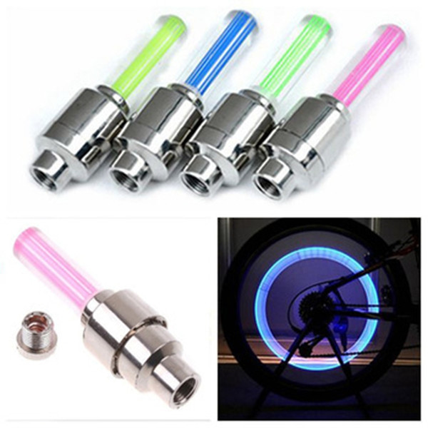 LED Flash Tyre Bike Wheel Valve Cap Light Car Bicycle Motorbicycle Wheel Tire Light LED Car Light Blue Green Red Yellow Lights Colorful