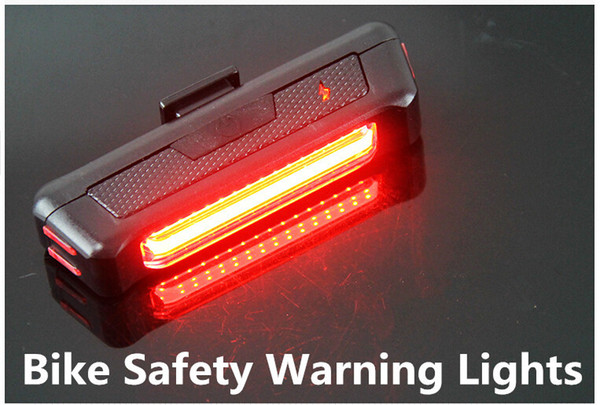 Comet USB Rechargeable Head/ Tail Light COB High Brightness Red LED 100LM Cycling Bicycle Front/Rear Bike Safety Warning Lights