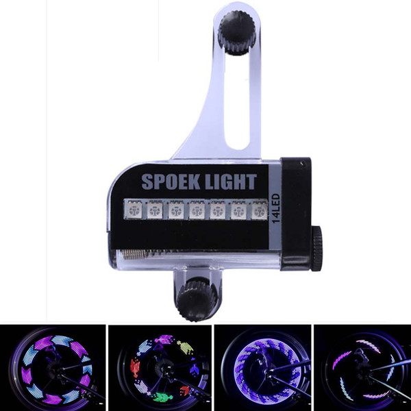 Bicycle Accessories New 14 LED Motorcycle Cycling Bike Wheel Light Signal Tire Spoke Light 30 Changes