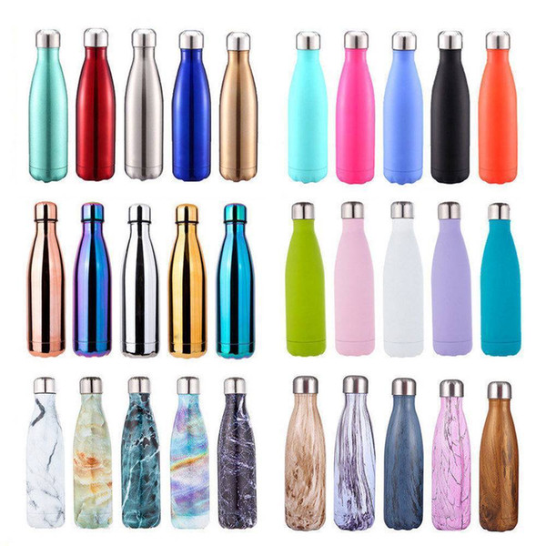 500ML Water Bottle Vacuum Insulated Flask Thermal Sport Chilly Cold Cups 304 Stainless Steel High Quality