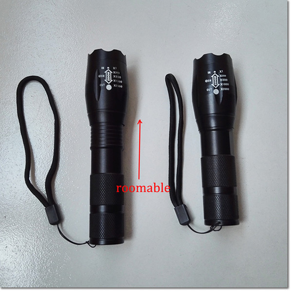 G700 led flashlight 3800Lumen Zoomable CREE XML T6 LED 18650 Flashlight Focus Torch Zoom Lamp Light+battery+charger+mounts