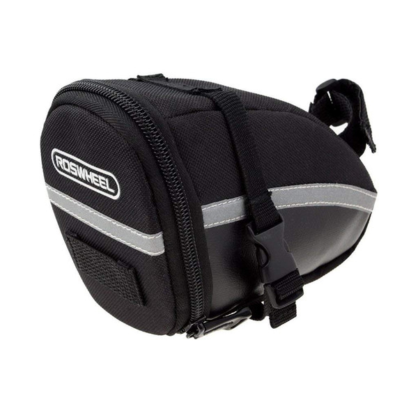 Outdoor Bicycle Bike Seat Pack Strap-On Saddle Bag Cycling Wedge Under Seat Packs Tail Pouch 1.2L