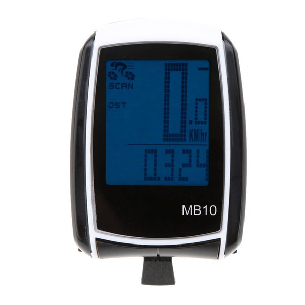 Multifunctional Wireless LCD Bicycle Computer Odometer Speedometer Monitor Average Speed Transmission 1ATM water resistant Bike Computers