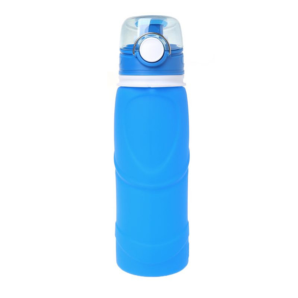 750ml Collapsible Silicone Water Bottle Outdoor Sport Riding Safe Folding Kettle W20