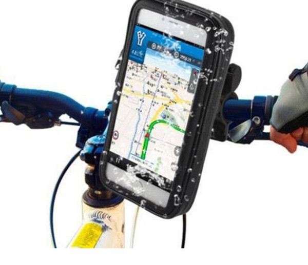 Motorcycle Bicycle Phone Holder Base Mobile Phone Bag Support For iPhone 7 6S Galaxy S8 Plus GPS Bike Holder Waterproof Bike Case Bag