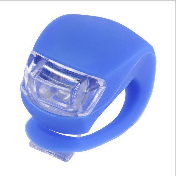 LED bike head lights Silicone Cycling Head Front Rear Wheel LED Flash Light Lamp night Bicycle safety warnning lights