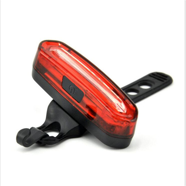 USB Rechargeable Bike Tail Light-Super Bright 120 Lumens Waterproof Bicycle Rear Light with 6 Modes, Easy Install Led Red/Blue Light