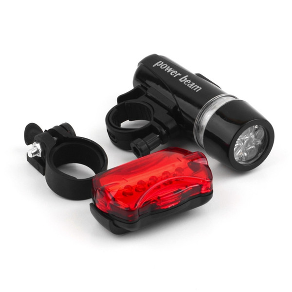 Waterproof Bright 5 LED Bike Bicycle Cycle Front and Rear Back Tail Light Lights bike accessories