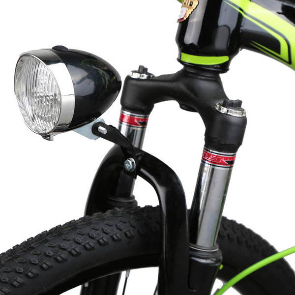 New 3 LED Headlights Retro Bicycle Light Lamp Lighting 3*AAA Battery 5 Color Free Shipping