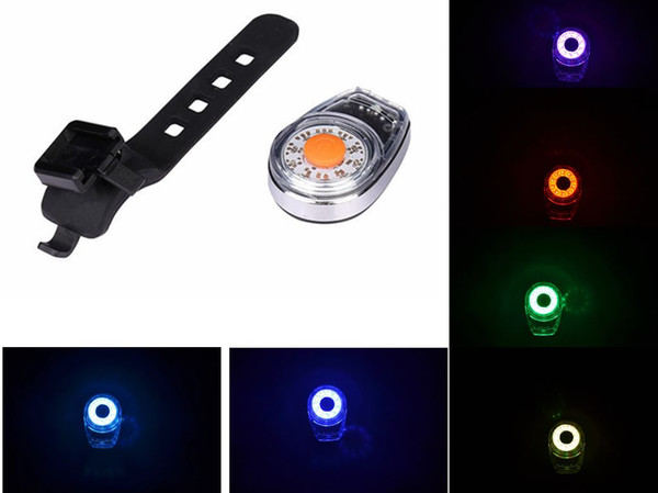 New 60LED USB charging bicycle taillights 6 color colorful halo tail lights chameleon taillight Free DHL