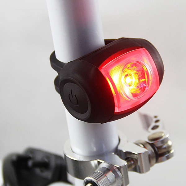 Silicone Black USB Rechargeable LED Back Rear Tail Light Taillight for Bike Bicycle MTB Cycling Outdoor Durable Bright