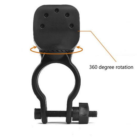 360 Degree Swivel Bicycle Bike Mount Holder Clip Clamp for Flashlight Torch F00083 SPDH