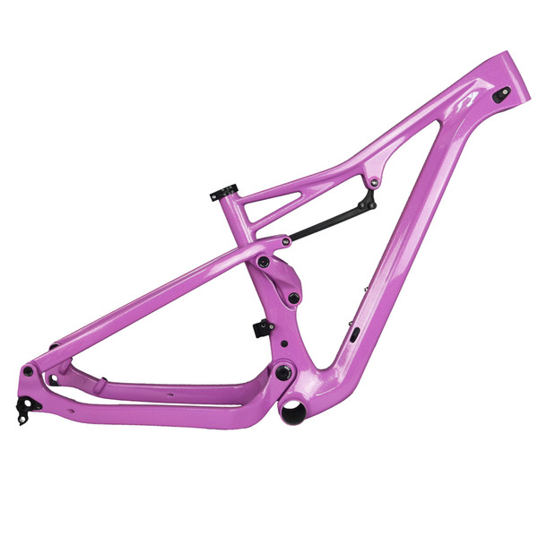 FM036 pink color new 27.5er boost 29er boost All Mountain Carbon Bike Frame Full Suspension Carbon Frame carbon mountain bike frame