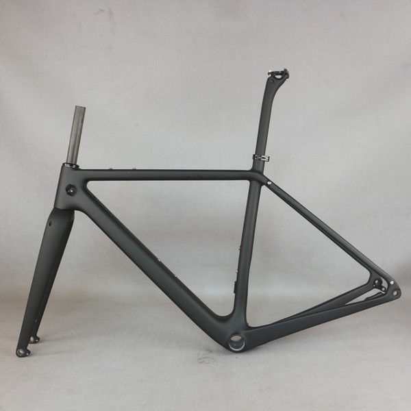 2020 New Carbon Fiber All Internal cable Gravel Bike Full Carbon Gravel Bicycle Frame 700*45c cyclocross GR040