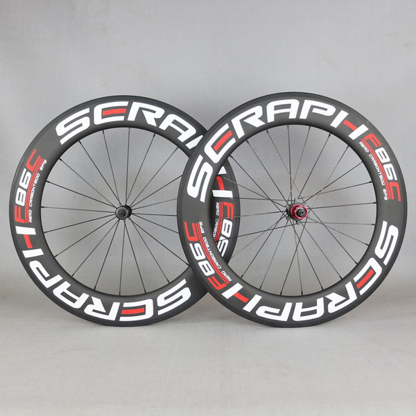 SERAPH Taiwan carbon wheelset with chosen hub and novatc hub for Road racing Bike carbon U shape clincher/tubular wheels