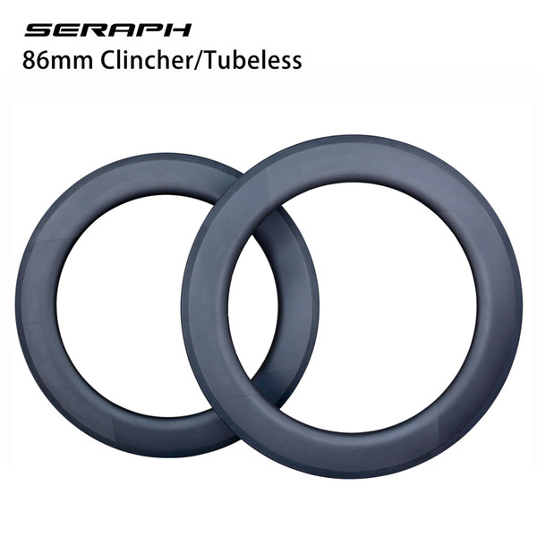 AERO rims The high strength and light weight carbon bicycle parts 86mm road bicycle rims, tubular rims