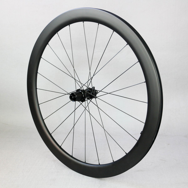 Carbon Road Bike Disc Brake Wheelset FASTACE Hub ENDURO Bearing, Carbon Rims 48mm Deep 25mm Wide with UCI Certificate