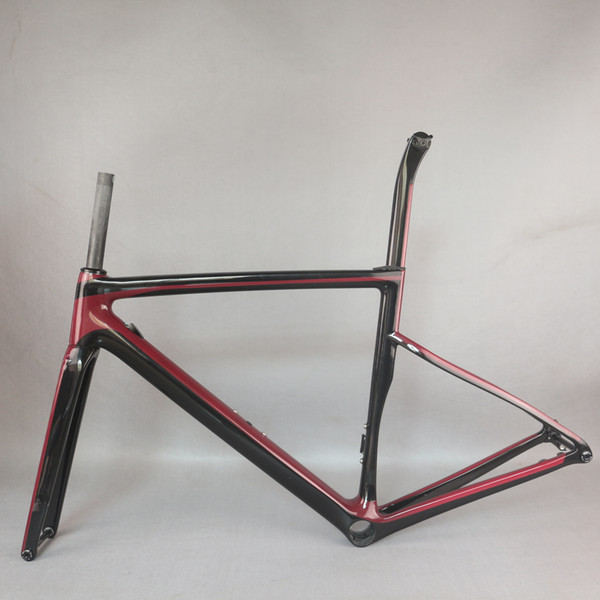 LASTEST new Flat Mount disc carbon road frame Bicycle Frameset T1000 New EPS technology disc carbon frame TT-X19