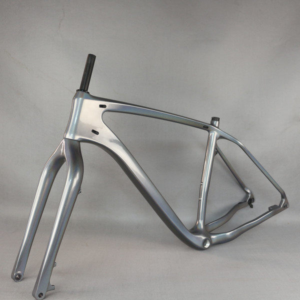 Carbon Fiber Newest 2020 Fatbike Frame 197*12 Size Available Full Carbon Fatbike Frameset BB100 FM198 BSA to order customer paint