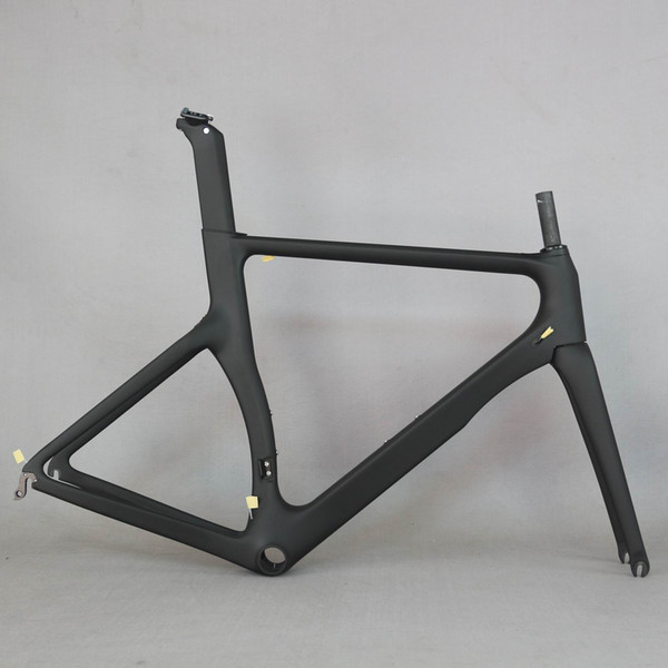 Tantan factory new Aero design all black color carbon road bike frame carbon fibre racing bicycle frame700c accept painting