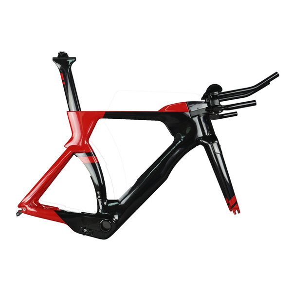 new SERAPH TT bike frame Painting bikes full Carbon Triathlon TT bike Frame FM-TT01 Frameset with TT Handlebar and TRP brake