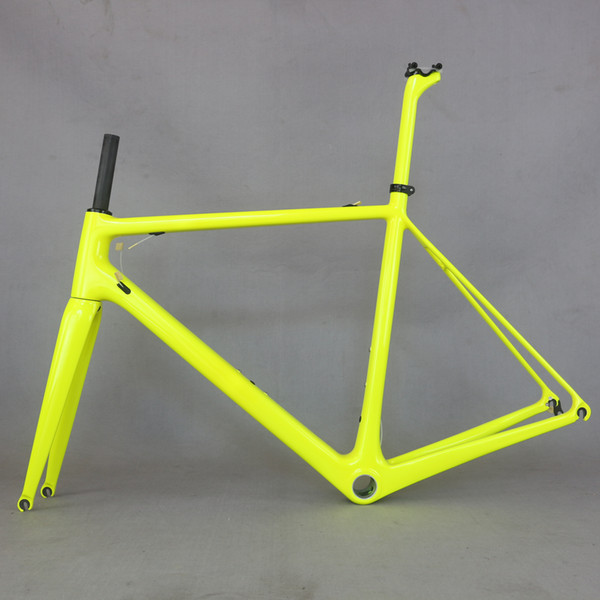 2019 Fluorescent yellow fm066 carbon frame new T1000 Full Carbon Fiber Frame complete bike frame New EPS Technology