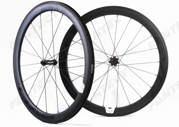 700C carbon Road bike wheels 50mm depth 25mm width clincher/Tubular Road Bicycle carbon wheelset 12K matte U-shape rim with EVO decals