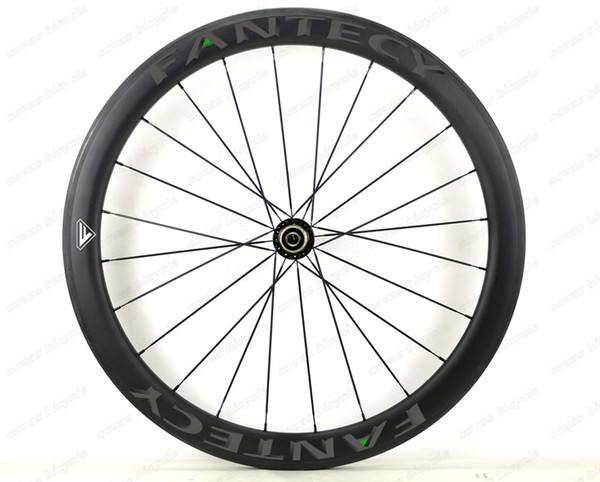 FANTECY! 700C 50mm depth road bike Full carbon wheels 25mm width Clincher/Tubular road bicycle carbon wheelset with straight pull hub