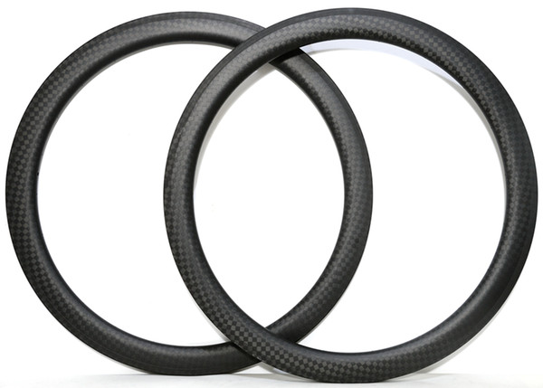 Free shipping Carbon wheel Single Rim 700c 50mm Depth 23mm Width 12k weave Carbon Rim Tubular Road Bike Rim