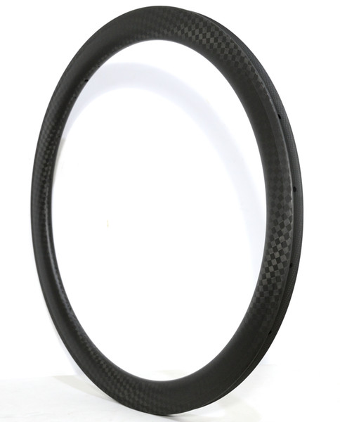 Free shipping Carbon wheels 700c 50mm depth 25mm width 12k weave Carbon Single Rim Tubular/clincher Road Bicycle Rim.