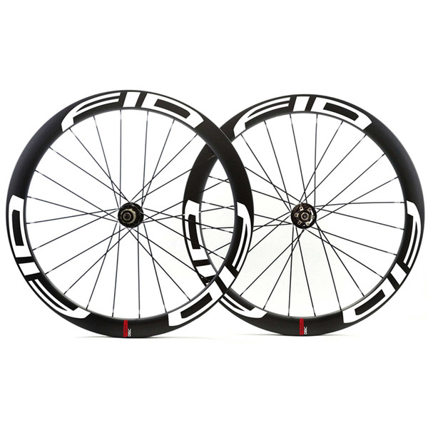 Carbon Disc 700C 50mm Carbon Wheelset Wheels Tubular painting Road Cyclocross Bike Bicycle Disc brake Hubs Wheels