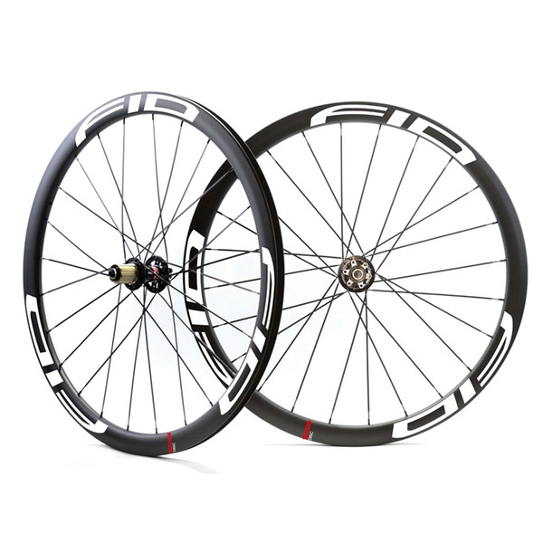 carbon 700C Toray T700 full carbon clincher tubular offset, Road bike Disc brake carbon rims brake asymmetric bike wheel