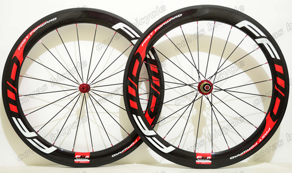 Free shipping 700C 25mm width full Carbon Wheels 60mm depth clincher/Tubular Road Bicycle carbon Wheelset with Powerway R13 Hub