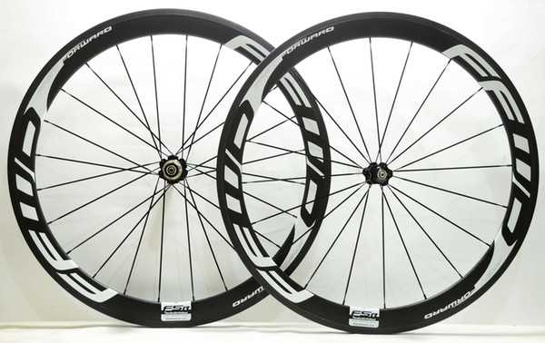 700C 50mm depth Road bike carbon wheels 25mm width bicycle clincher/Tubular carbon wheelset U-shape rim F5R white decas