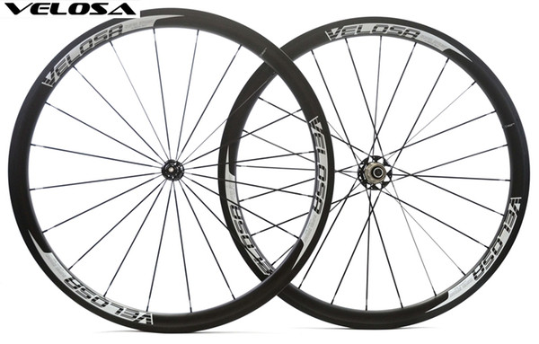 Full carbon Velosa super sprint 35 road bike wheelset, 700C road bike wheel ,38mm clincher/tubular,classic 23mm width